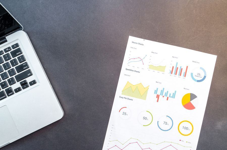 Tableaux de bord et graphiques réalisés pendant la formation