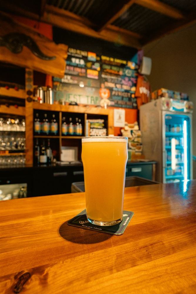 Bière belge au comptoir