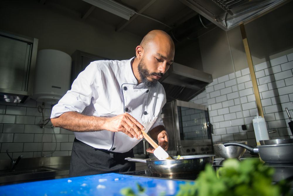 Le chef en cuisine
